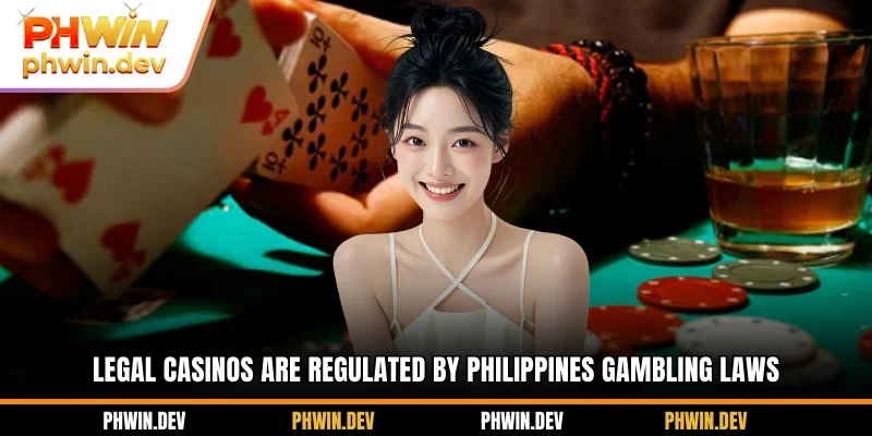 Legal casinos are regulated by Philippines gambling laws