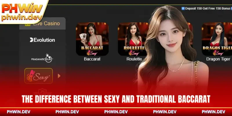 The difference between Sexy and traditional Baccarat